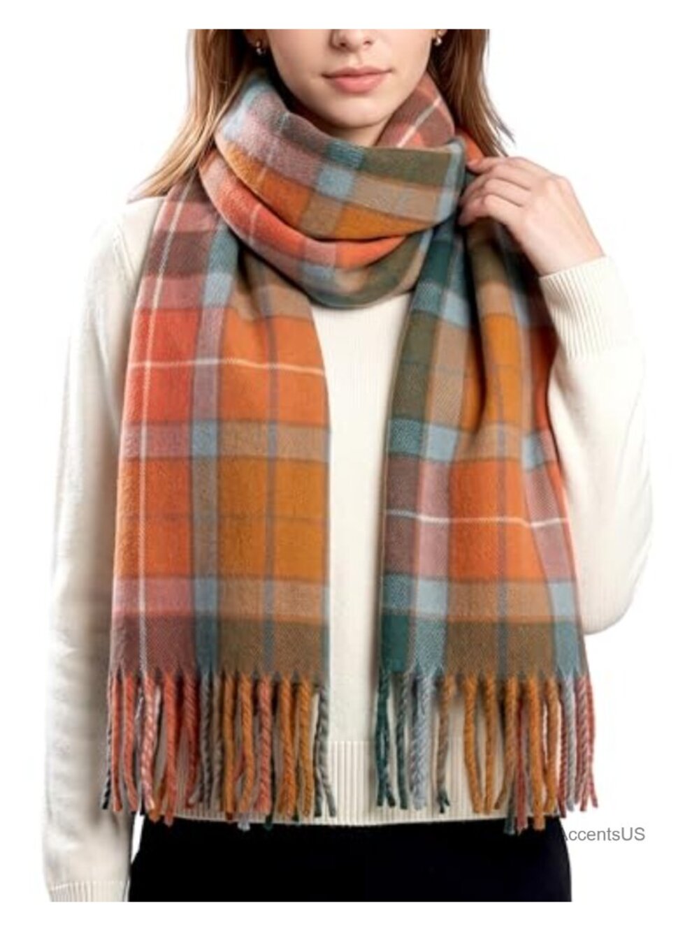 Viscose Tartan Plaid Shawl Wrap Winter Scarf Cashmere Feel Outlander Christmas